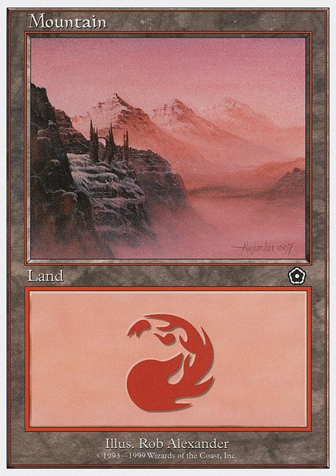 Mountain, Battle Royale Box Set #118, Magic: The Gathering card