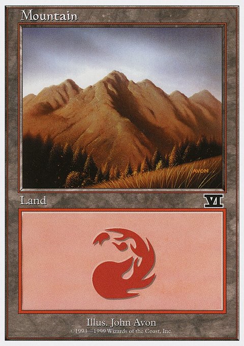 Mountain, Battle Royale Box Set #119, Magic: The Gathering card