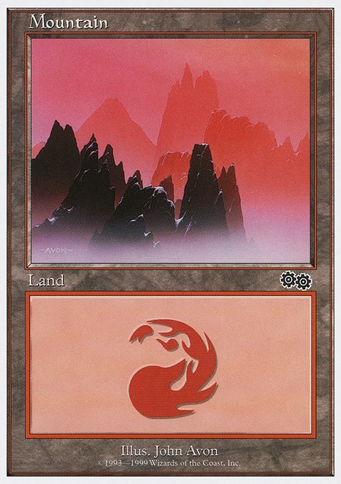 Mountain, Battle Royale Box Set #121, Magic: The Gathering card