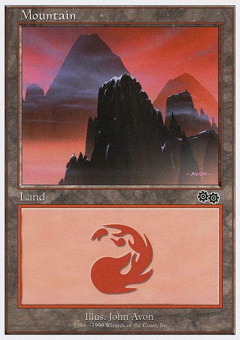 Mountain, Battle Royale Box Set #122, Magic: The Gathering card