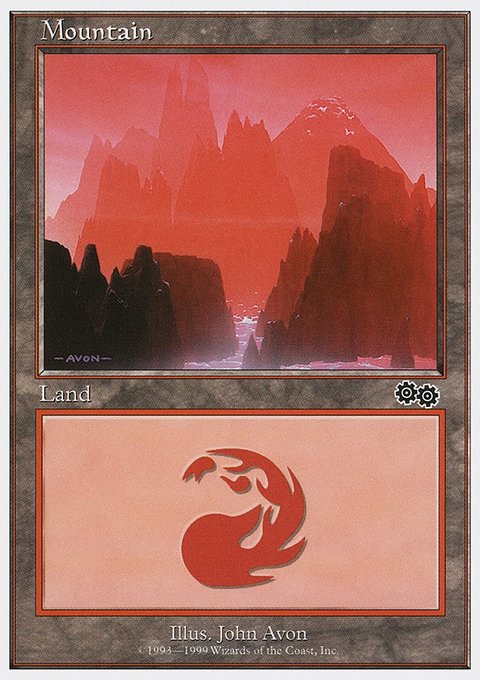 Mountain, Battle Royale Box Set #123, Magic: The Gathering card