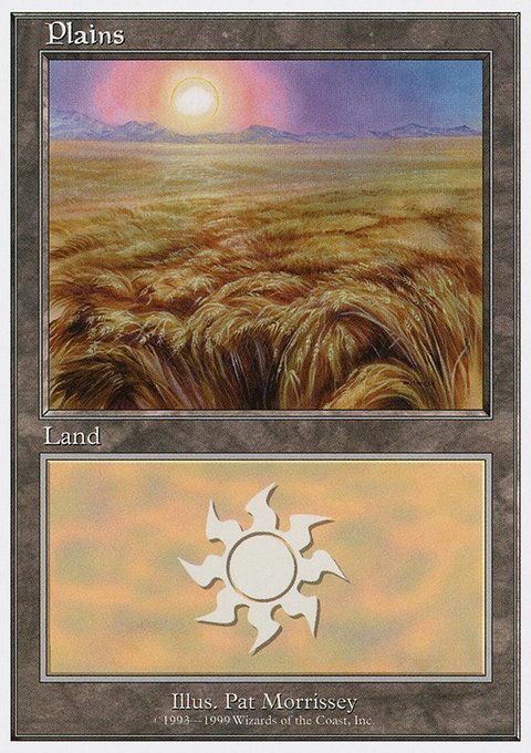 Plains, Battle Royale Box Set #124, Magic: The Gathering card