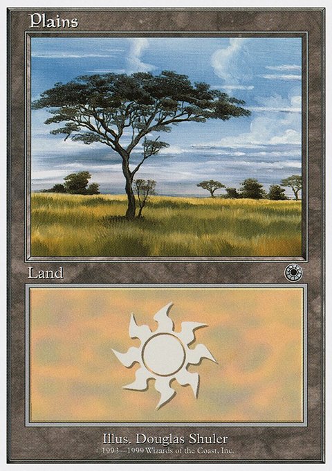 Plains, Battle Royale Box Set #128, Magic: The Gathering card