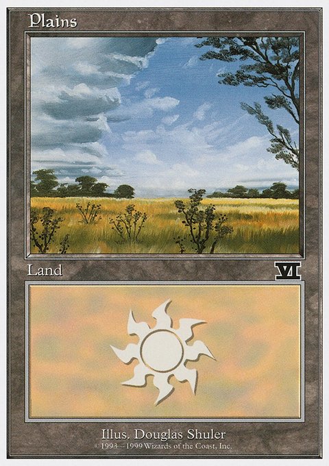 Plains, Battle Royale Box Set #129, Magic: The Gathering card