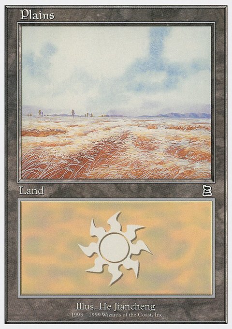 Plains, Battle Royale Box Set #130, Magic: The Gathering card