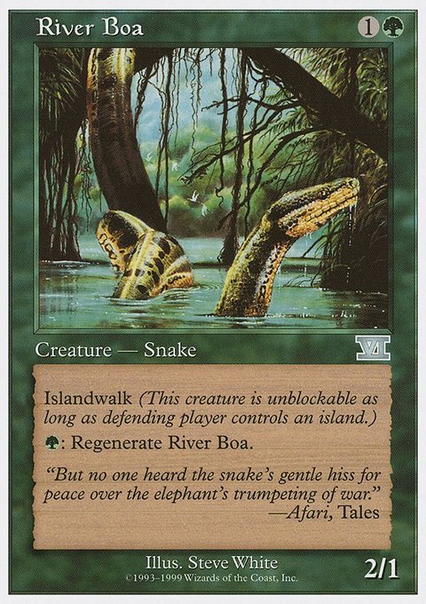 River Boa, Battle Royale Box Set #59, Magic: The Gathering card