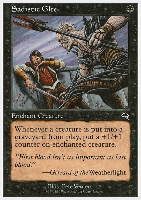 Sadistic Glee, Battle Royale Box Set #61, Magic: The Gathering card