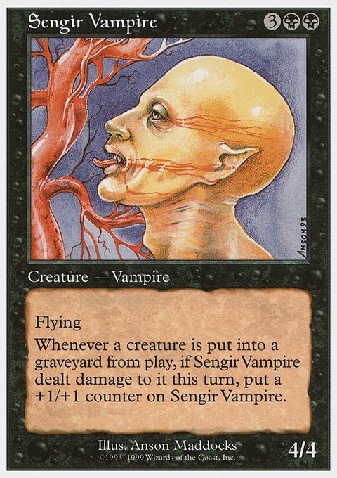 Sengir Vampire, Battle Royale Box Set #69, Magic: The Gathering card