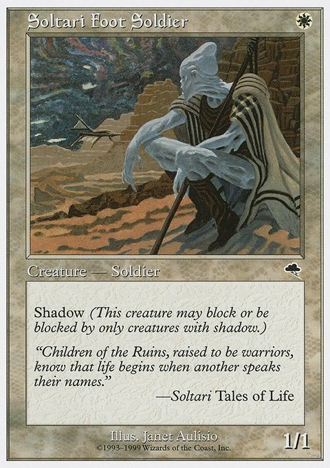 Soltari Foot Soldier, Battle Royale Box Set #74, Magic: The Gathering card