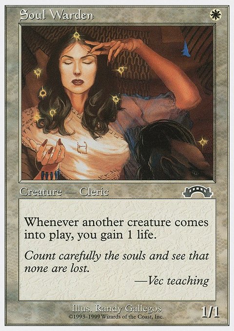 Soul Warden, Battle Royale Box Set #76, Magic: The Gathering card