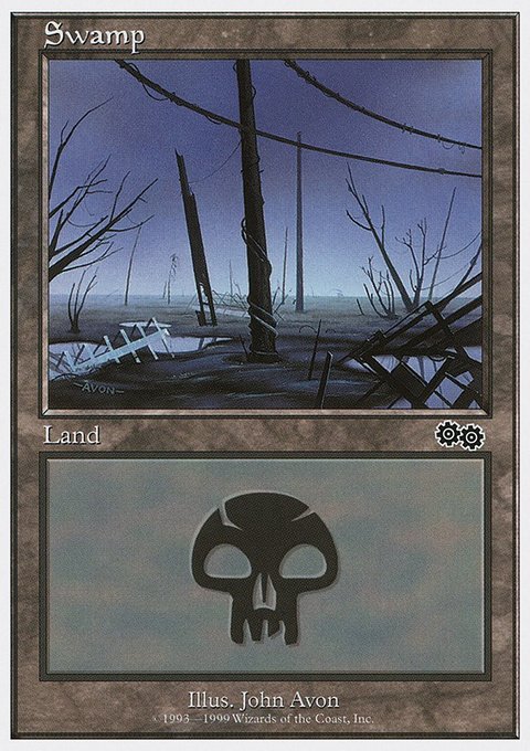 Swamp, Battle Royale Box Set #133, Magic: The Gathering card