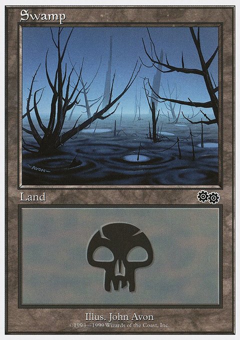 Swamp, Battle Royale Box Set #134, Magic: The Gathering card