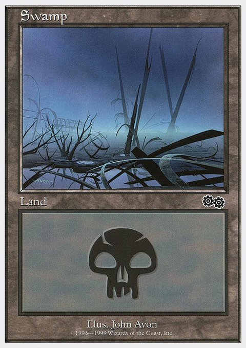 Swamp, Battle Royale Box Set #135, Magic: The Gathering card