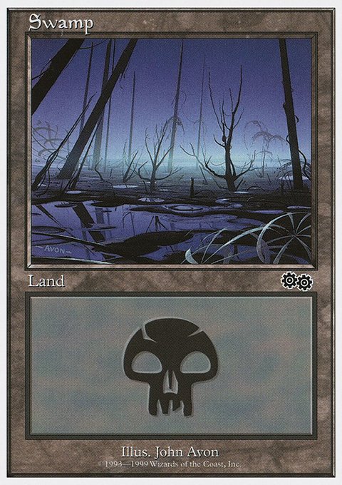 Swamp, Battle Royale Box Set #136, Magic: The Gathering card