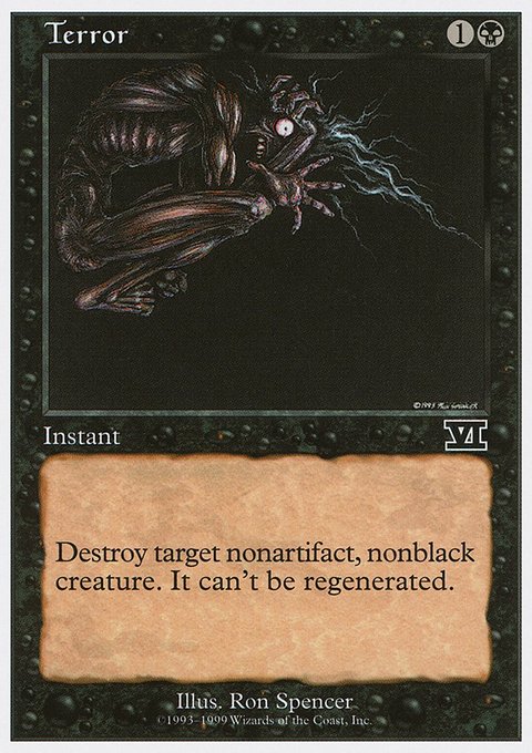 Terror, Battle Royale Box Set #87, Magic: The Gathering card