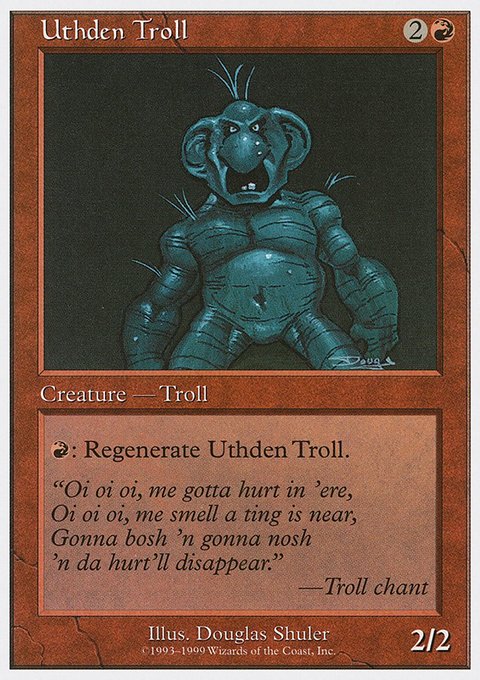 Uthden Troll, Battle Royale Box Set #92, Magic: The Gathering card