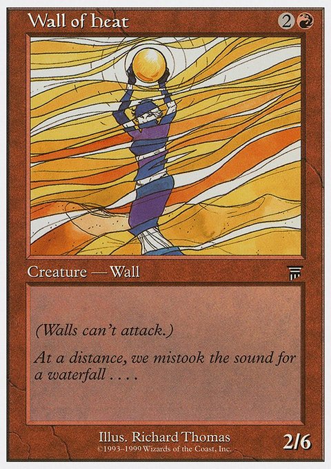 Wall of Heat, Battle Royale Box Set #95, Magic: The Gathering card