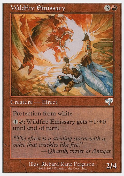 Wildfire Emissary, Battle Royale Box Set #97, Magic: The Gathering card