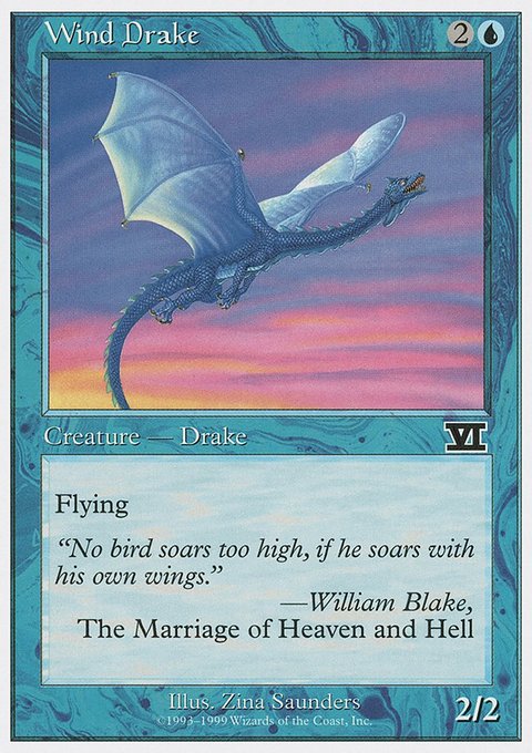 Wind Drake, Battle Royale Box Set #98, Magic: The Gathering card