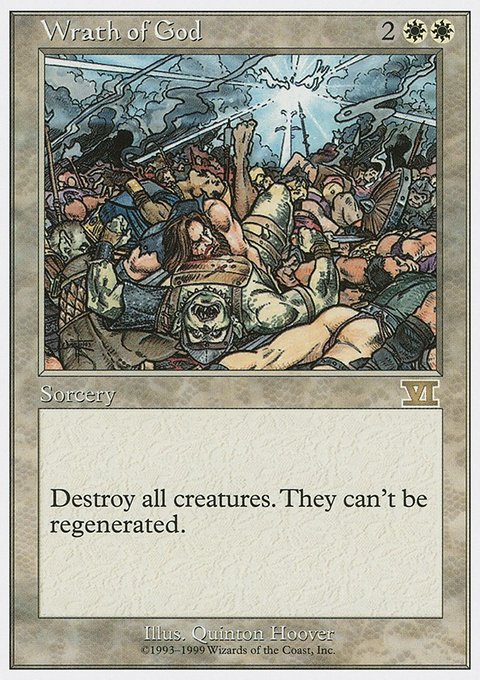 Wrath of God, Battle Royale Box Set #100, Magic: The Gathering card