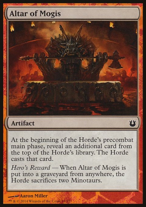 Altar of Mogis, Battle the Horde #11, Magic: The Gathering card