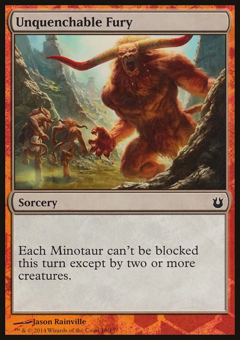 Unquenchable Fury, Battle the Horde #10, Magic: The Gathering card