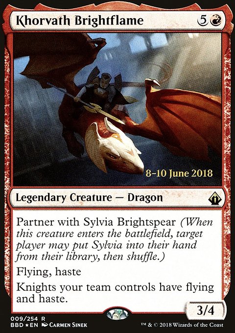 Khorvath Brightflame, Battlebond Promos #9s, Magic: The Gathering card