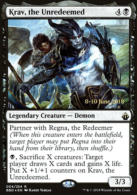 Krav, the Unredeemed, Battlebond Promos #4s, Magic: The Gathering card