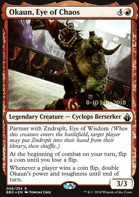 Okaun, Eye of Chaos, Battlebond Promos #6s, Magic: The Gathering card