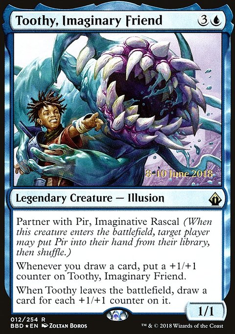 Toothy, Imaginary Friend, Battlebond Promos #12s, Magic: The Gathering card