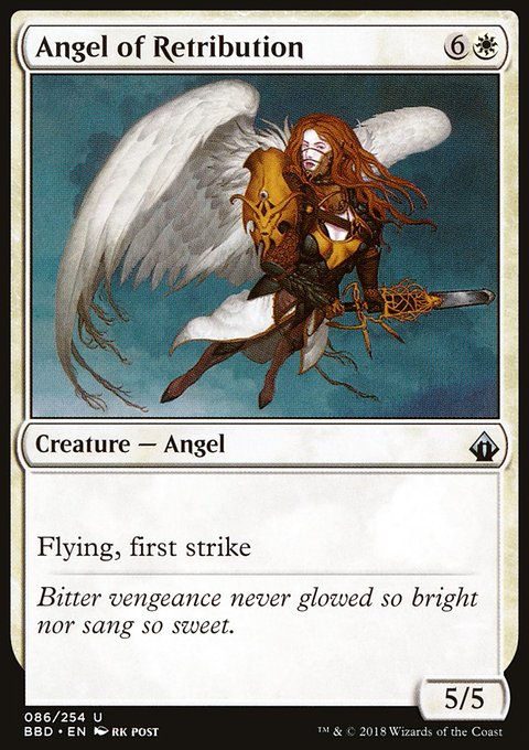Angel of Retribution, Battlebond #86, Magic: The Gathering card