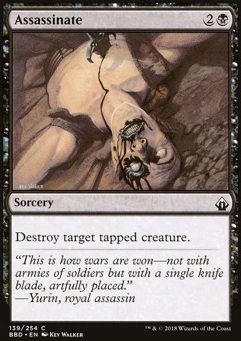 Assassinate, Battlebond #139, Magic: The Gathering card