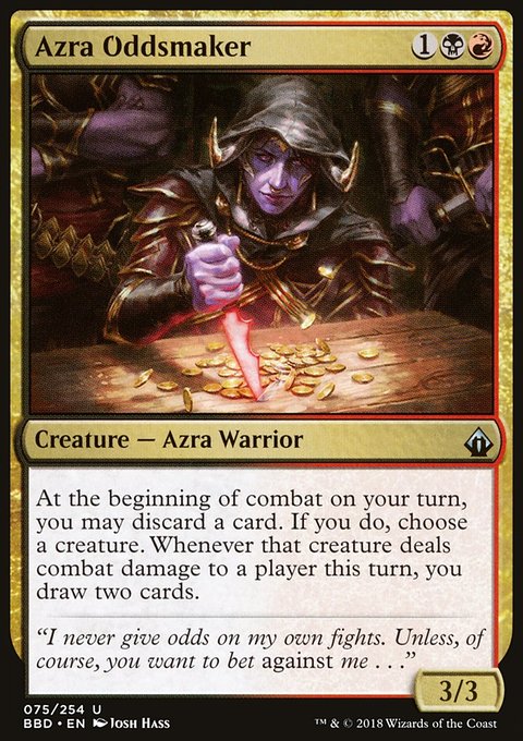 Azra Oddsmaker, Battlebond #75, Magic: The Gathering card