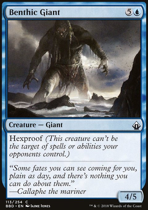 Benthic Giant, Battlebond #113, Magic: The Gathering card