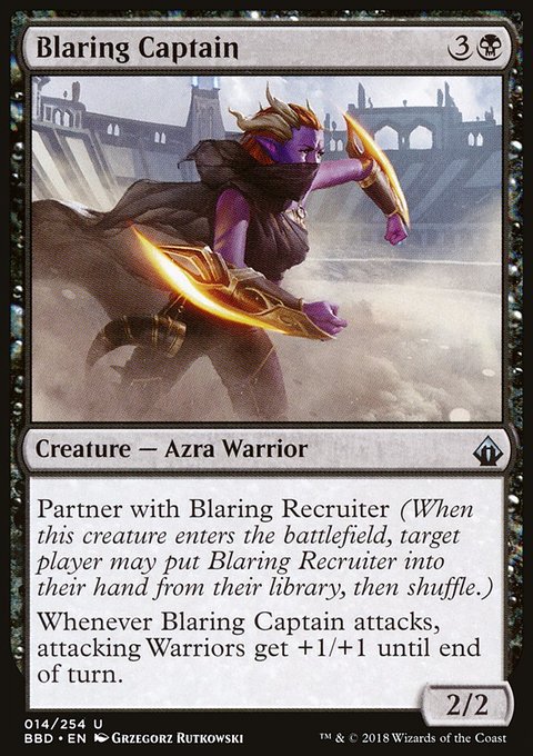 Blaring Captain, Battlebond #14, Magic: The Gathering card