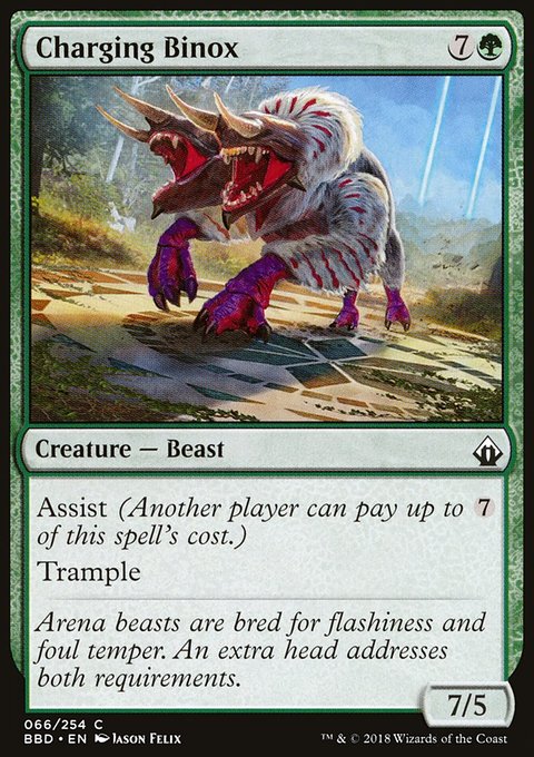 Charging Binox, Battlebond #66, Magic: The Gathering card