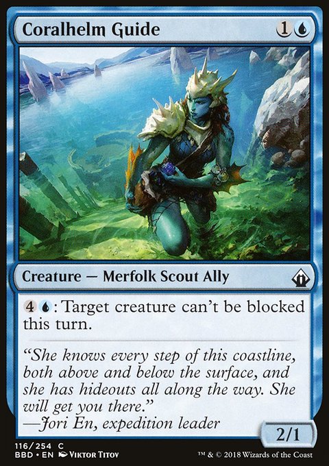 Coralhelm Guide, Battlebond #116, Magic: The Gathering card