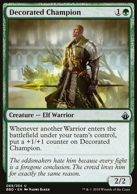 Decorated Champion, Battlebond #69, Magic: The Gathering card