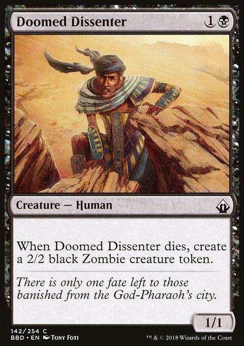 Doomed Dissenter, Battlebond #142, Magic: The Gathering card