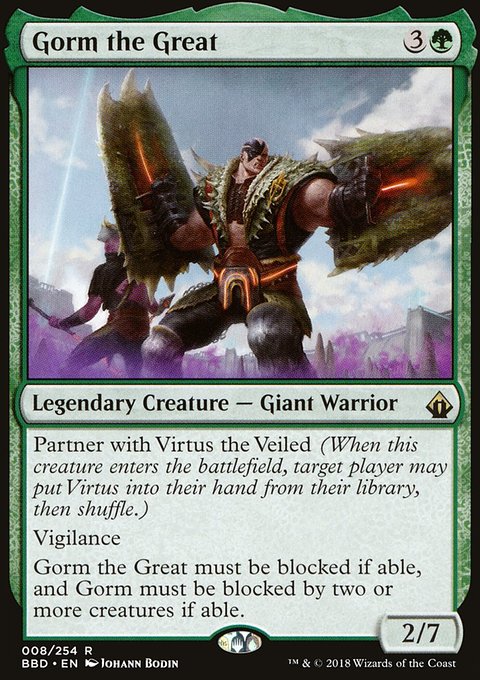 Gorm the Great, Battlebond #8, Magic: The Gathering card