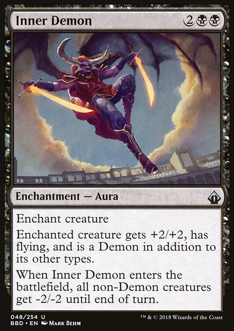Inner Demon, Battlebond #48, Magic: The Gathering card