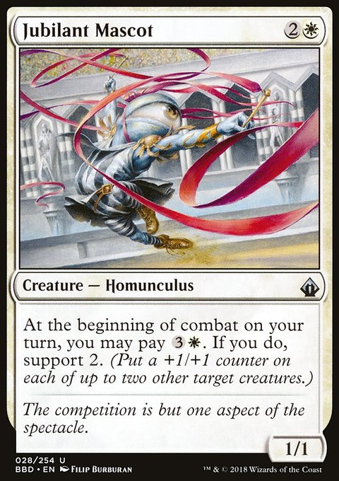 Jubilant Mascot, Battlebond #28, Magic: The Gathering card