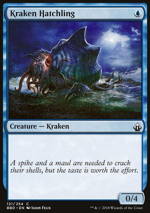 Kraken Hatchling, Battlebond #121, Magic: The Gathering card