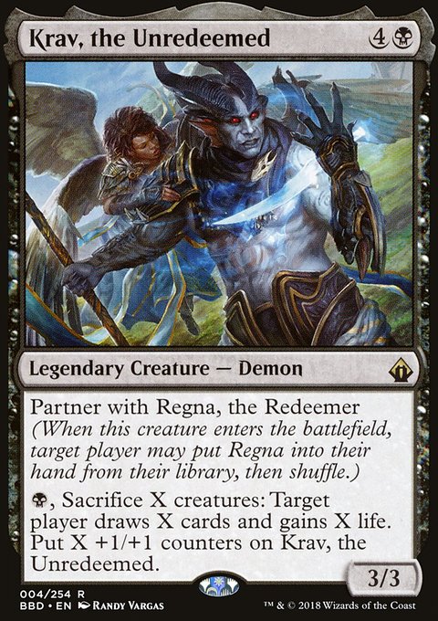 Krav, the Unredeemed, Battlebond #4, Magic: The Gathering card