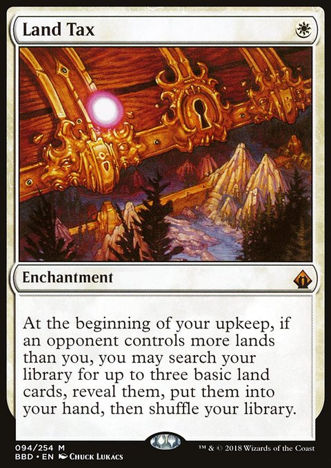 Land Tax, Battlebond #94, Magic: The Gathering card