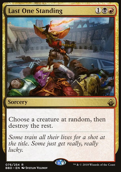 Last One Standing, Battlebond #76, Magic: The Gathering card