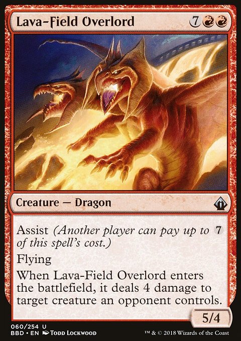Lava-Field Overlord, Battlebond #60, Magic: The Gathering card
