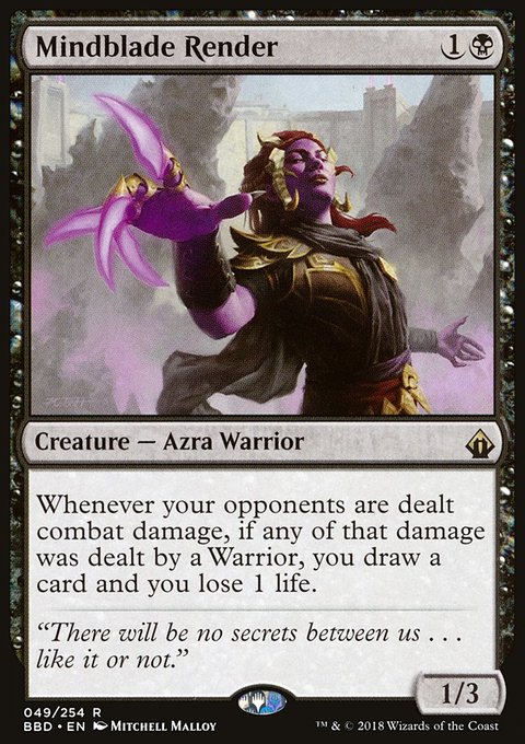 Mindblade Render, Battlebond #49, Magic: The Gathering card