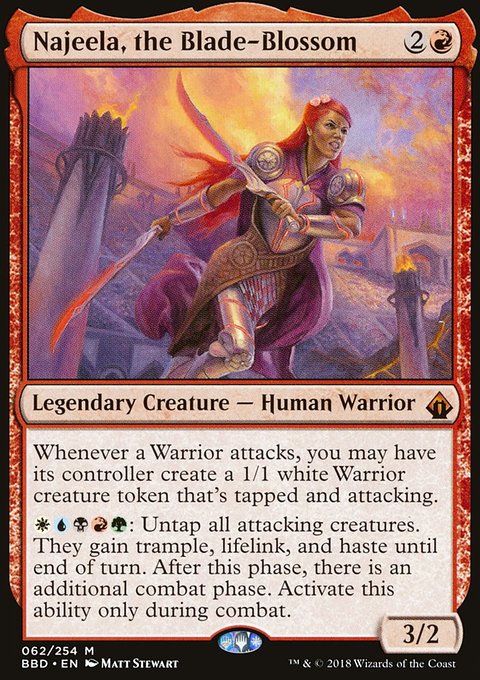 Najeela, the Blade-Blossom, Battlebond #62, Magic: The Gathering card