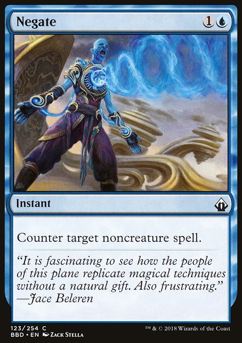 Negate, Battlebond #123, Magic: The Gathering card